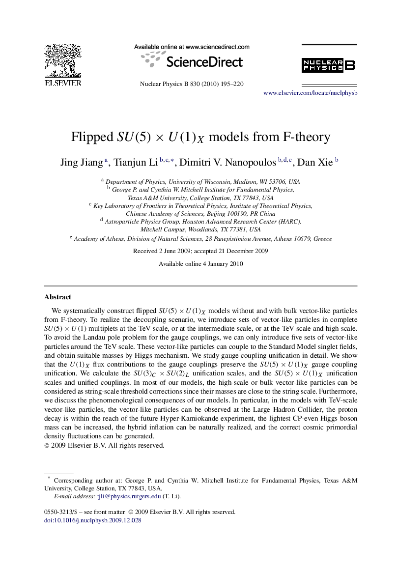 Flipped SU(5)ÃU(1)X models from F-theory