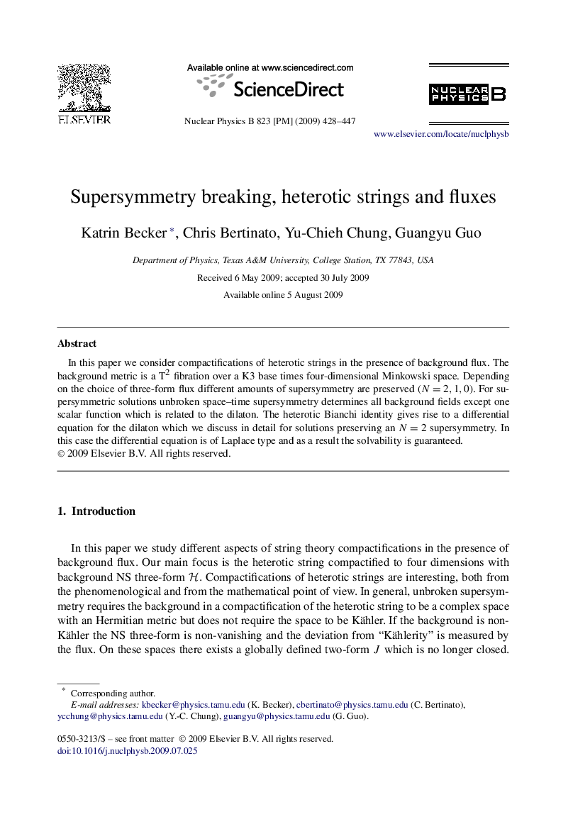 Supersymmetry breaking, heterotic strings and fluxes