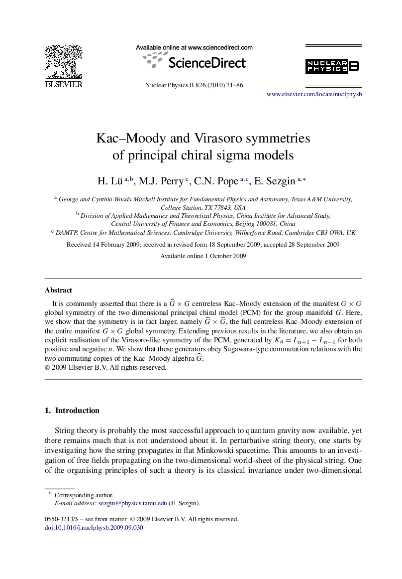Kac–Moody and Virasoro symmetries of principal chiral sigma models