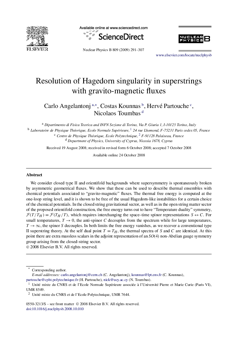 Resolution of Hagedorn singularity in superstrings with gravito-magnetic fluxes