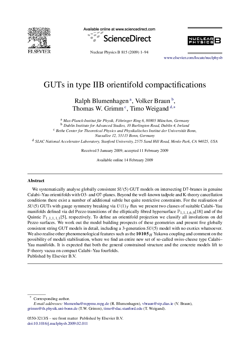 GUTs in type IIB orientifold compactifications