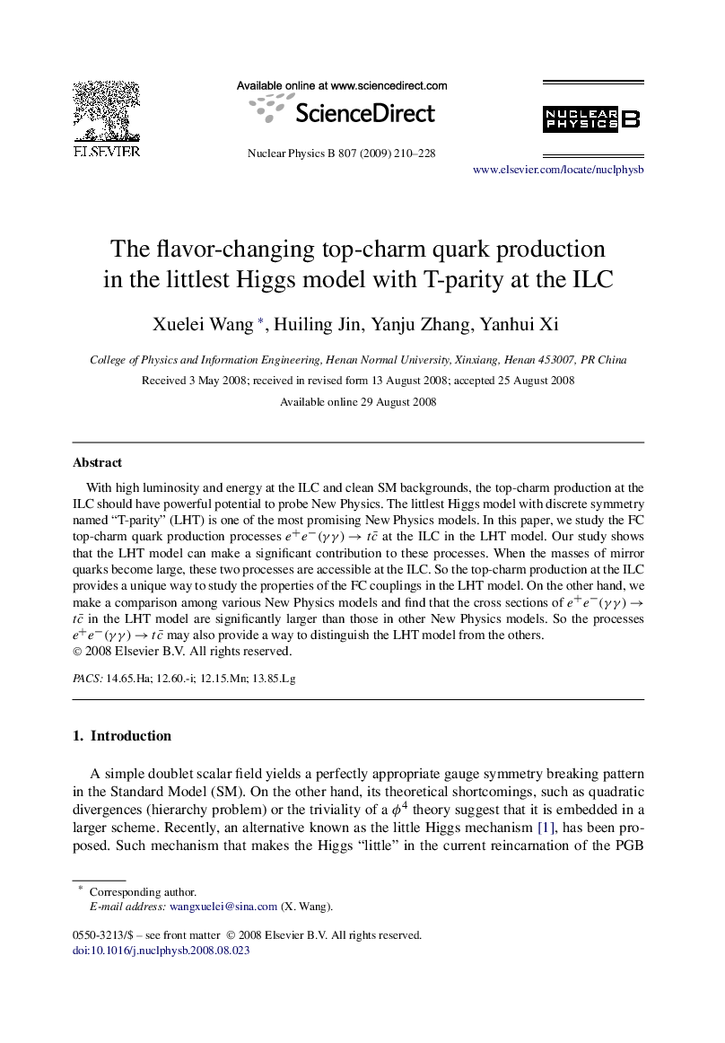 The flavor-changing top-charm quark production in the littlest Higgs model with T-parity at the ILC