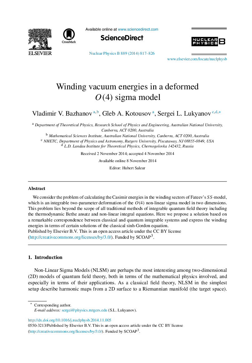 Winding vacuum energies in a deformed O(4)O(4) sigma model