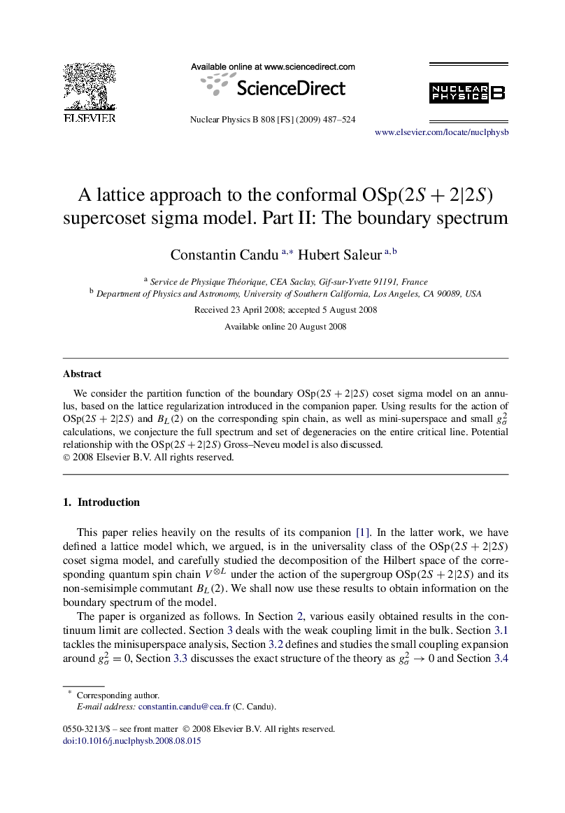 A lattice approach to the conformal OSp(2S+2|2S) supercoset sigma model. Part II: The boundary spectrum