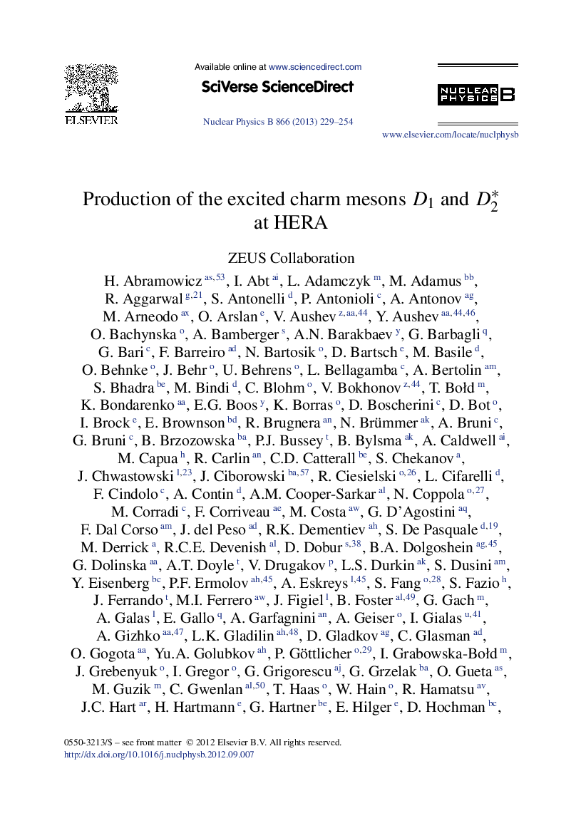 Production of the excited charm mesons D1D1 and D2⁎ at HERA