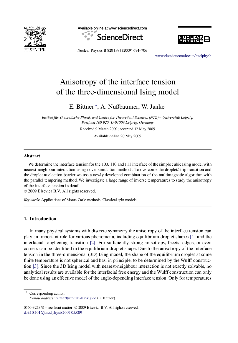 Anisotropy of the interface tension of the three-dimensional Ising model