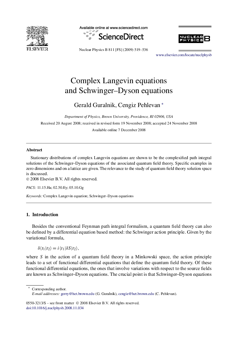 Complex Langevin equations and Schwinger–Dyson equations