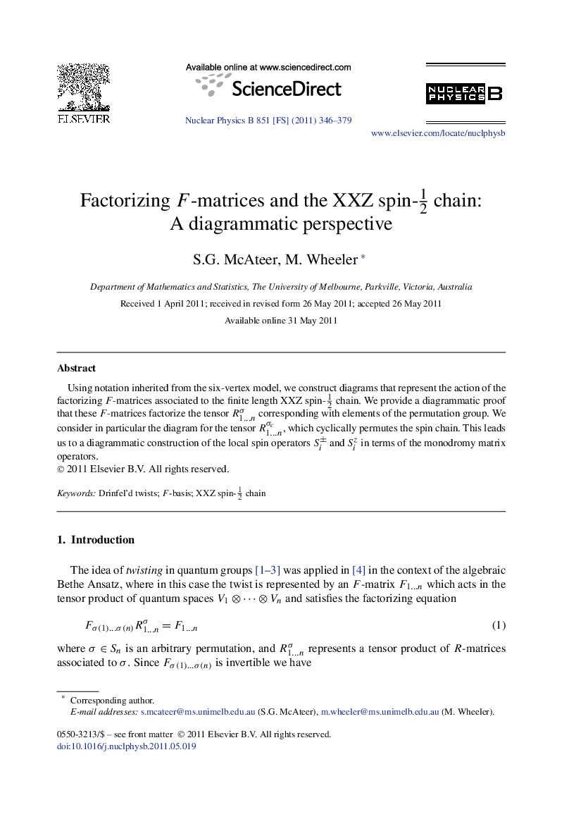 Factorizing F  -matrices and the XXZ spin-12 chain: A diagrammatic perspective