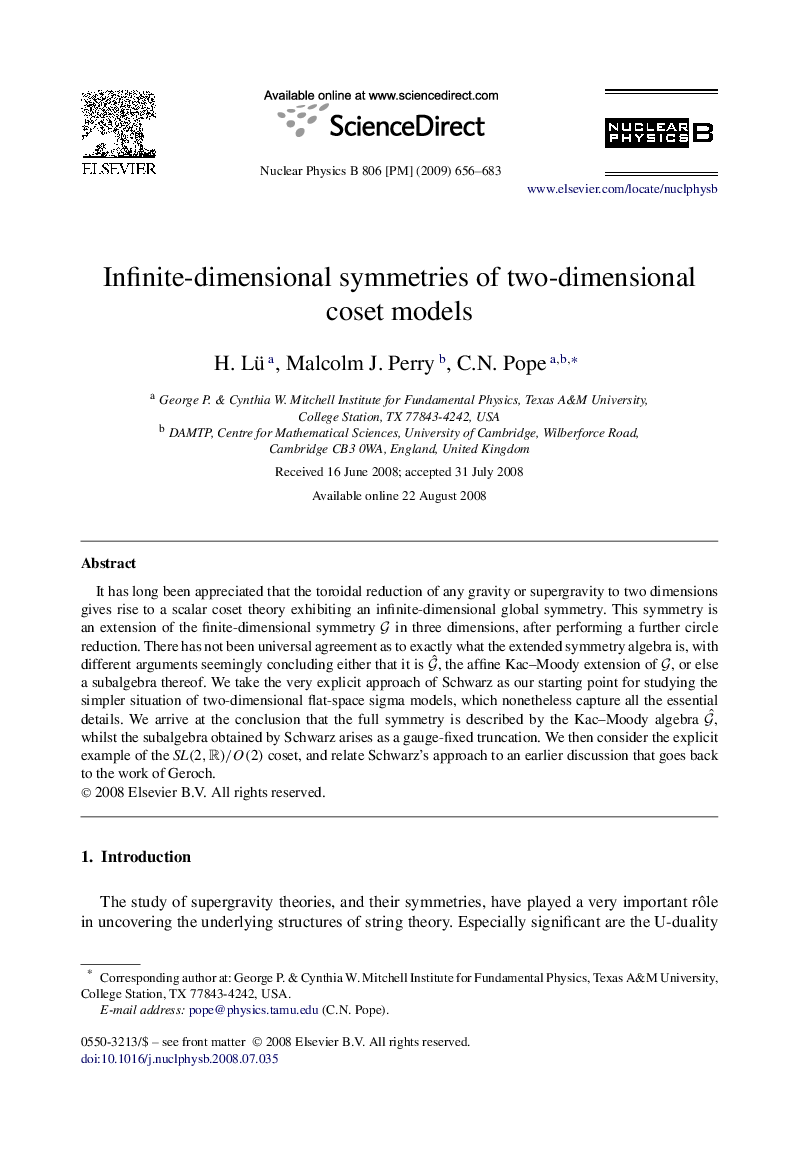 Infinite-dimensional symmetries of two-dimensional coset models