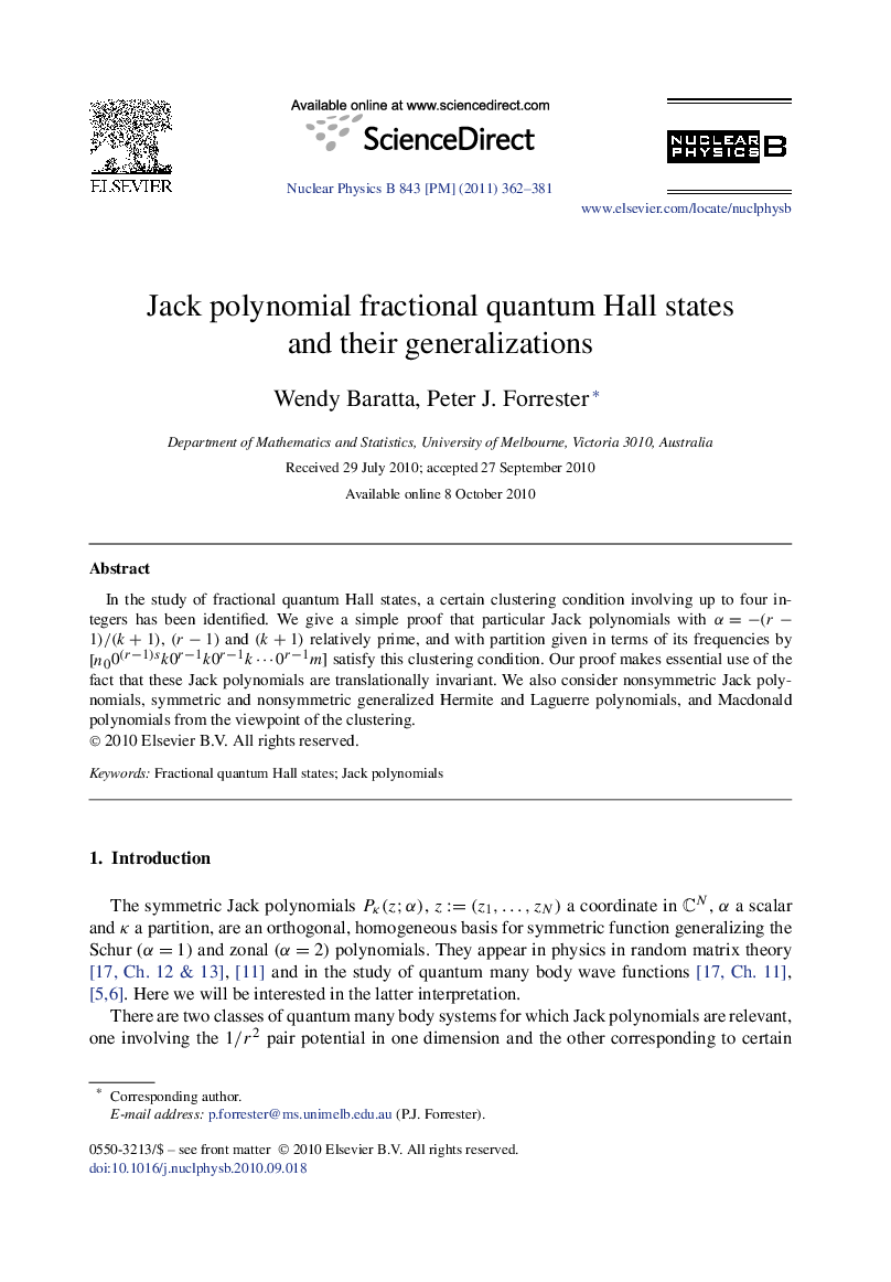 Jack polynomial fractional quantum Hall states and their generalizations