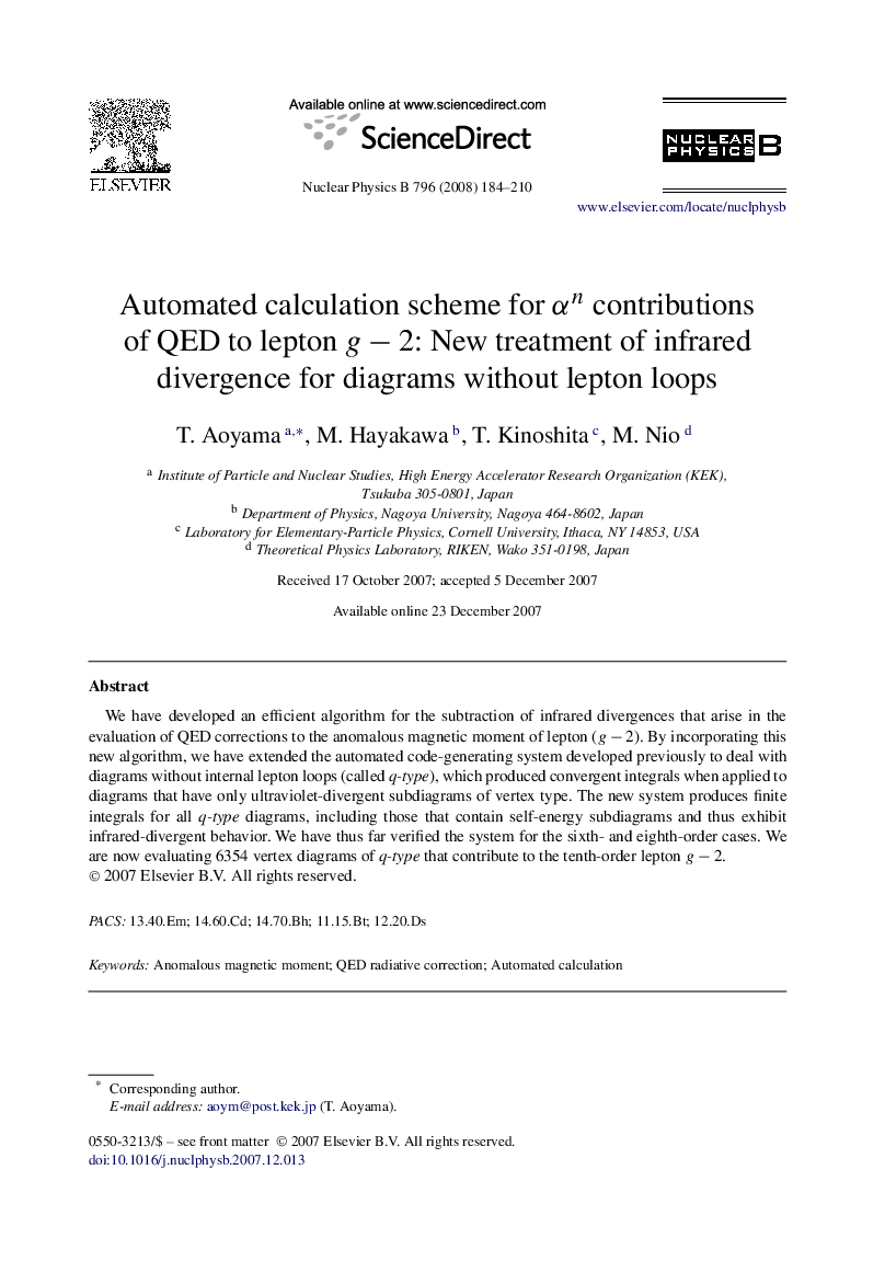 Automated calculation scheme for Î±n contributions of QED to lepton gâ2: New treatment of infrared divergence for diagrams without lepton loops