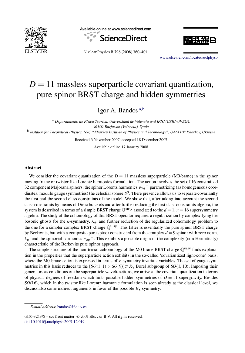 D=11D=11 massless superparticle covariant quantization, pure spinor BRST charge and hidden symmetries