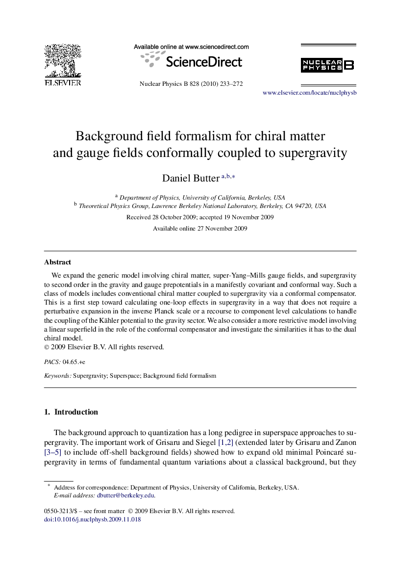 Background field formalism for chiral matter and gauge fields conformally coupled to supergravity