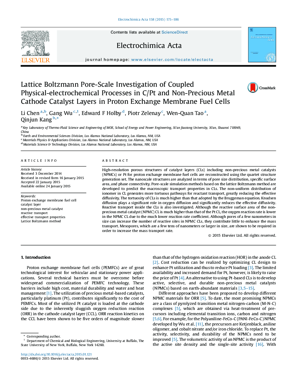 Lattice Boltzmann Pore-Scale Investigation of Coupled Physical-electrochemical Processes in C/Pt and Non-Precious Metal Cathode Catalyst Layers in Proton Exchange Membrane Fuel Cells