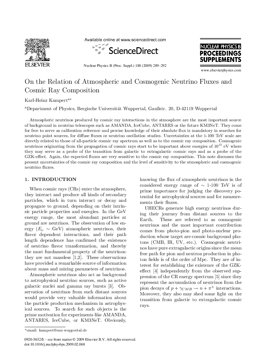 On the Relation of Atmospheric and Cosmogenic Neutrino Fluxes and Cosmic Ray Composition