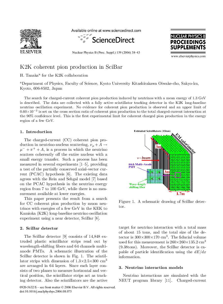 K2K coherent pion production in SciBar