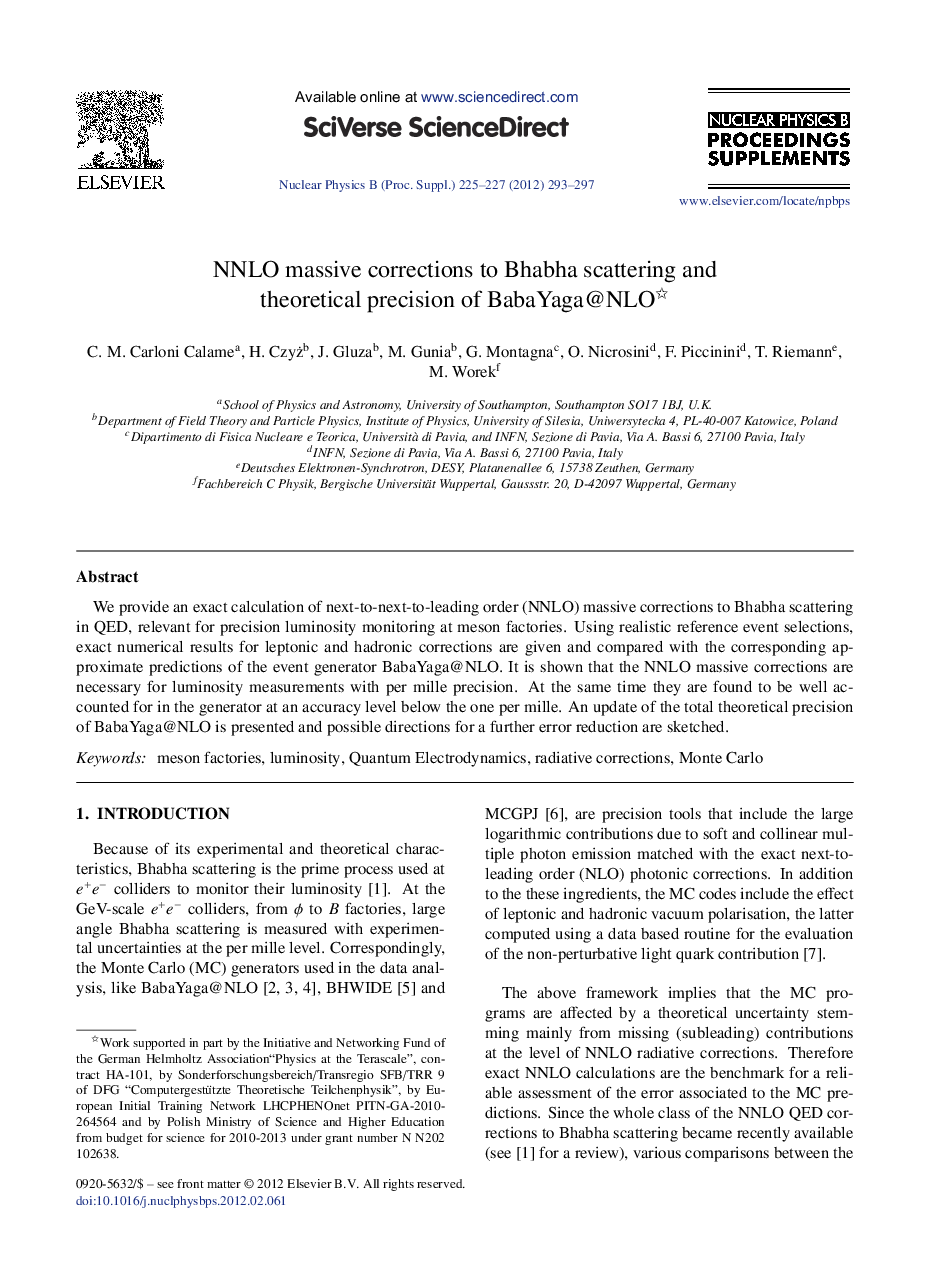 NNLO massive corrections to Bhabha scattering and theoretical precision of BabaYaga@NLO*