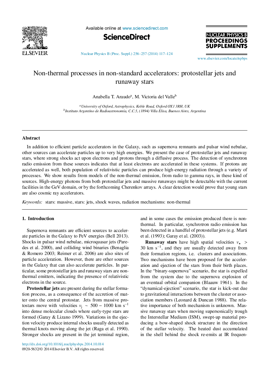 Non-thermal processes in non-standard accelerators: protostellar jets and runaway stars