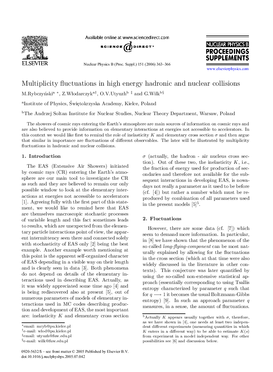 Multiplicity fluctuations in high energy hadronic and nuclear collisions