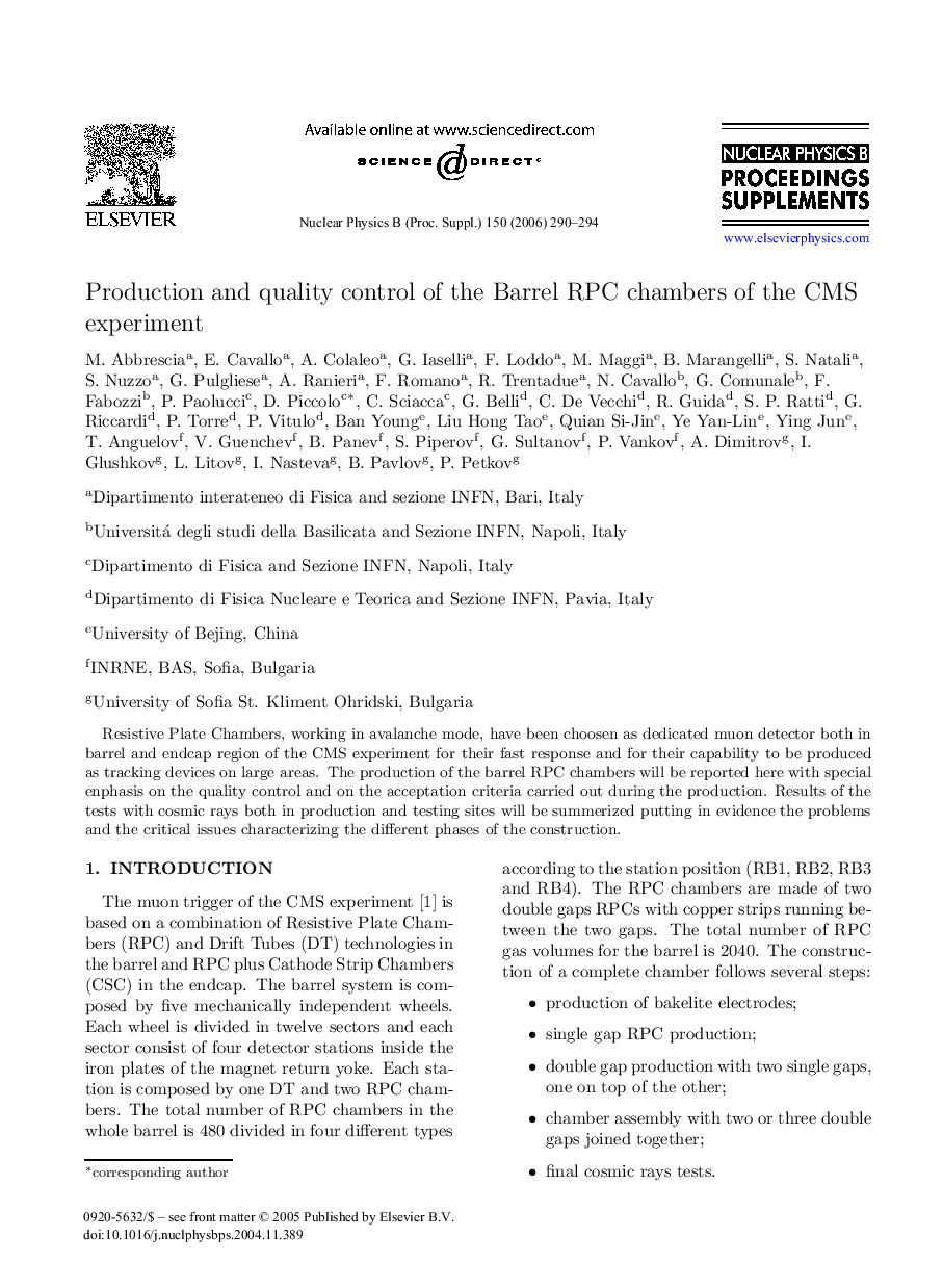 Production and quality control of the Barrel RPC chambers of the CMS experiment