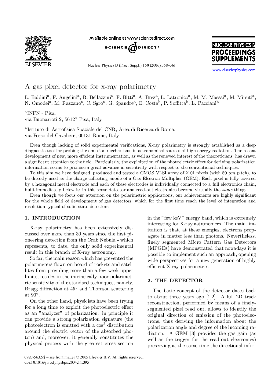 A gas pixel detector for x-ray polarimetry