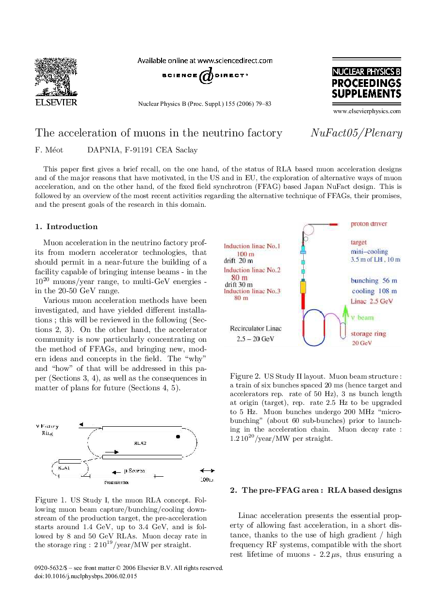 The acceleration of muons in the neutrino factory