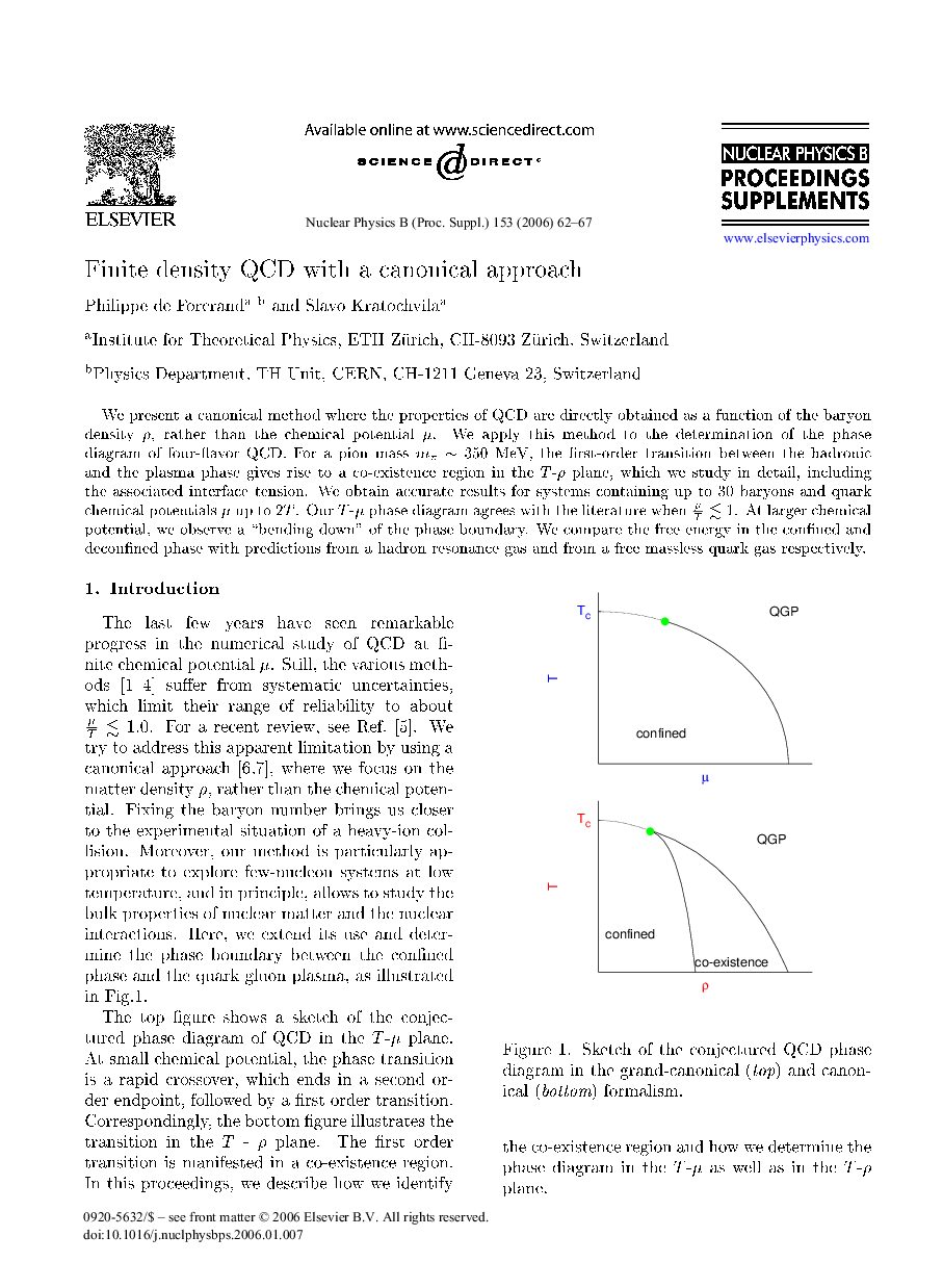 Finite density QCD with a canonical approach