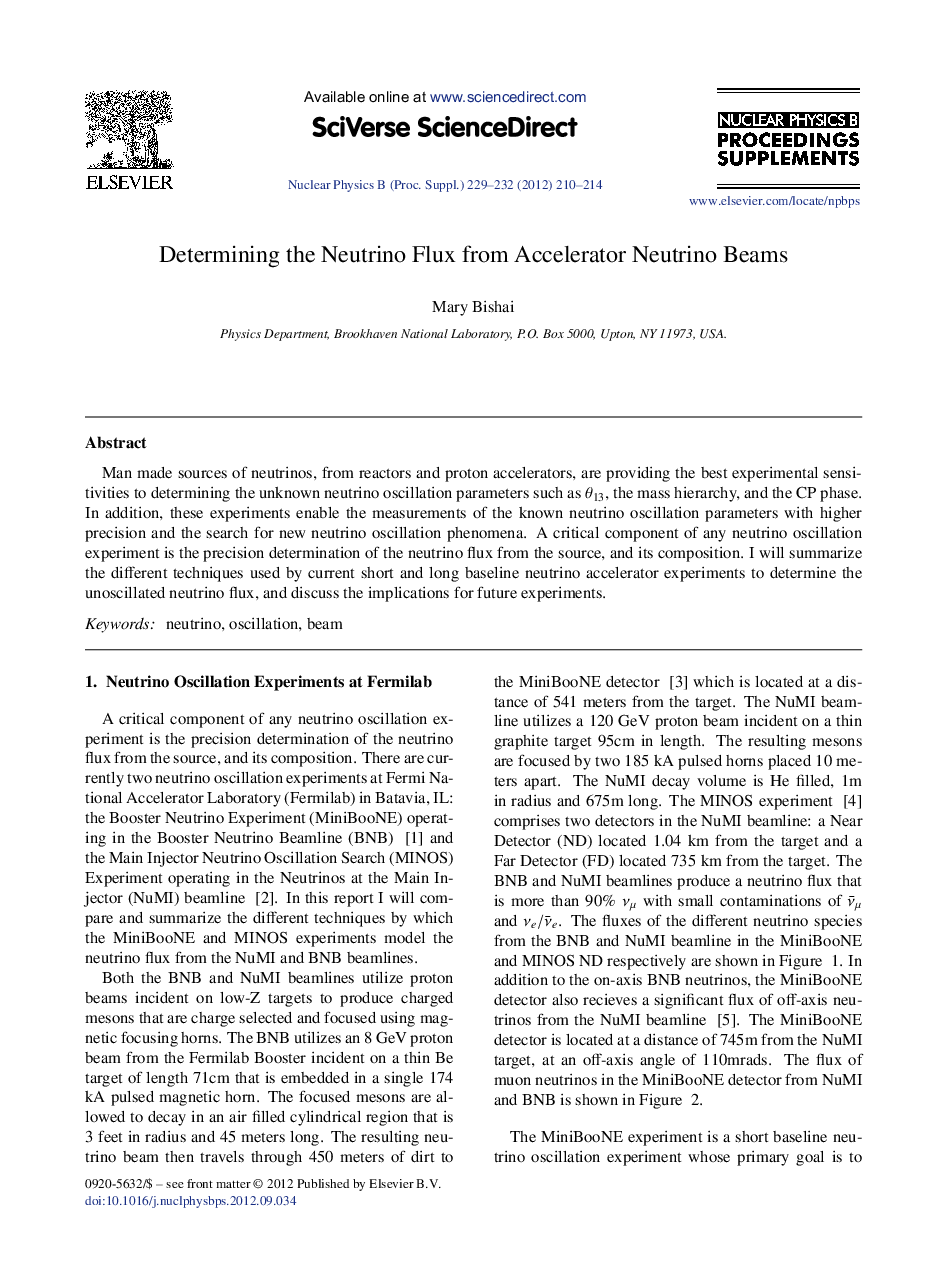 Determining the Neutrino Flux from Accelerator Neutrino Beams