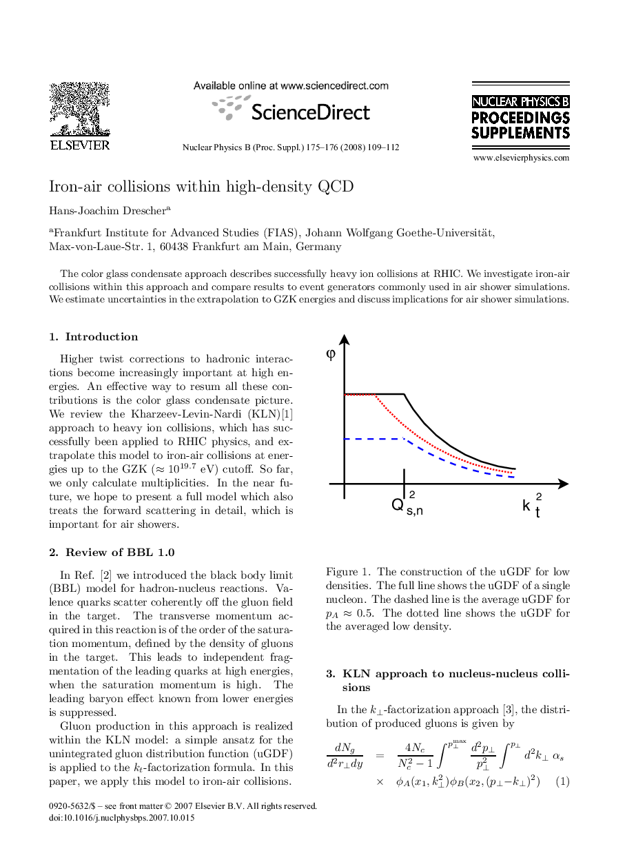 Iron-air collisions within high-density QCD