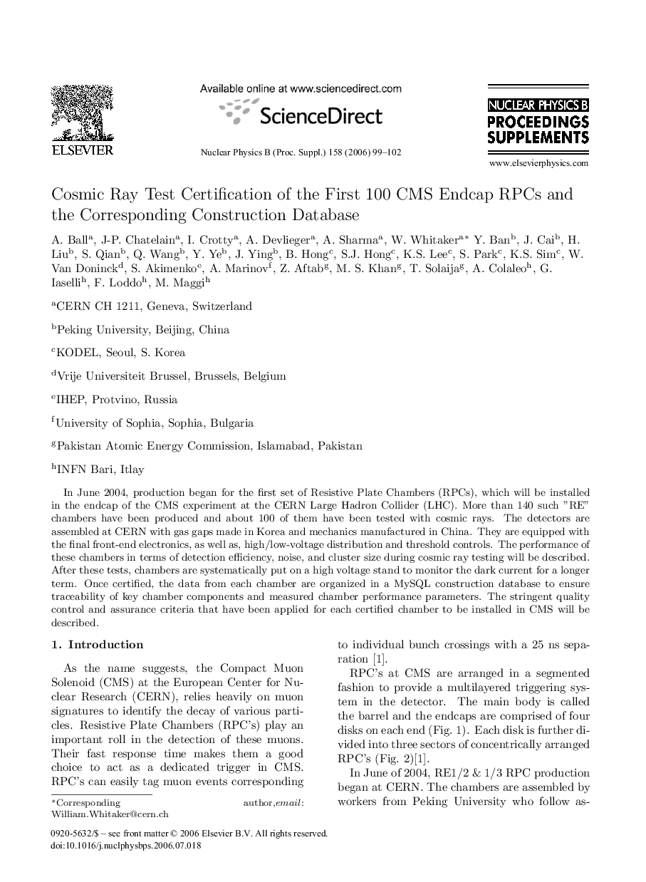 Cosmic Ray Test Certification of the First 100 CMS Endcap RPCs and the Corresponding Construction Database