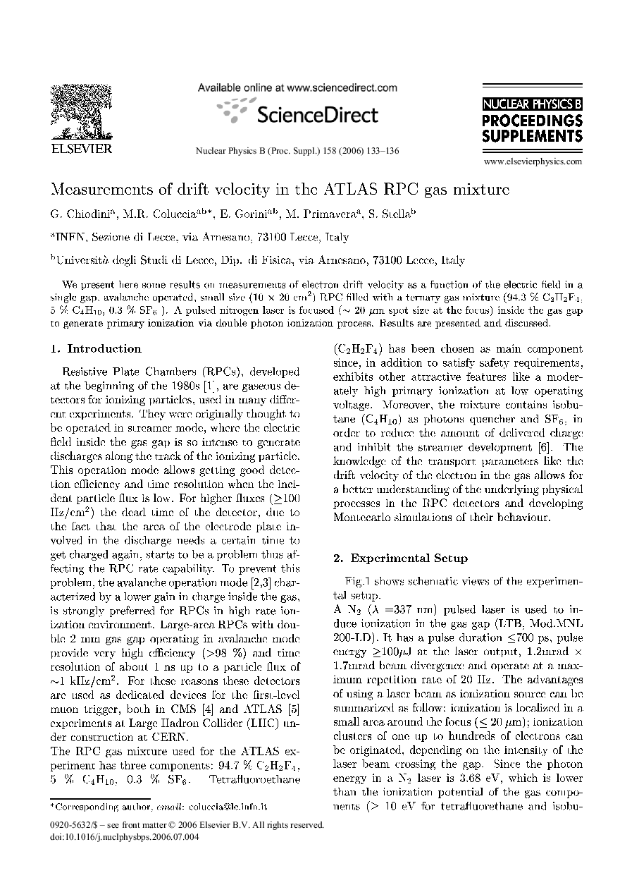 Measurements of drift velocity in the ATLAS RPC gas mixture