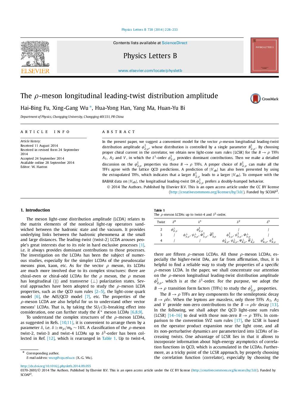 The ρ-meson longitudinal leading-twist distribution amplitude