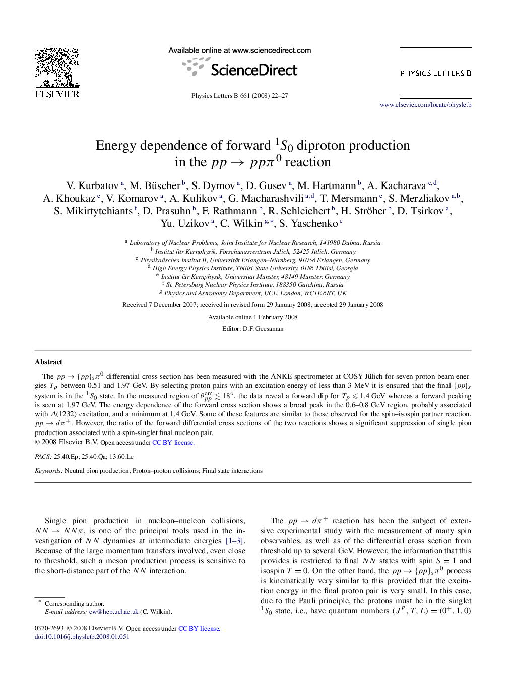 Energy dependence of forward 1S0 diproton production in the ppâppÏ0 reaction