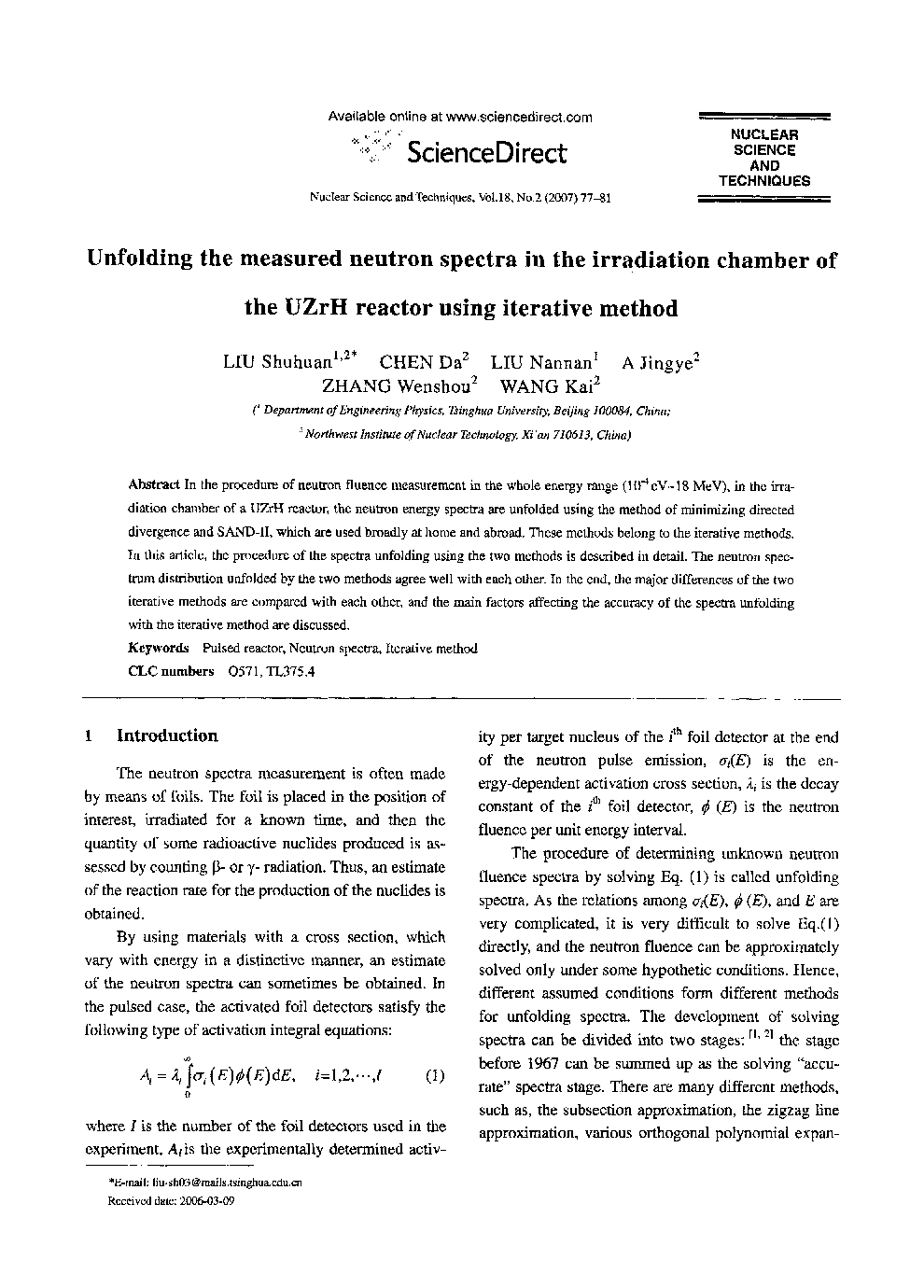 Unfolding the measured neutron spectra in the irradiation chamber of the UZrH reactor using iterative method