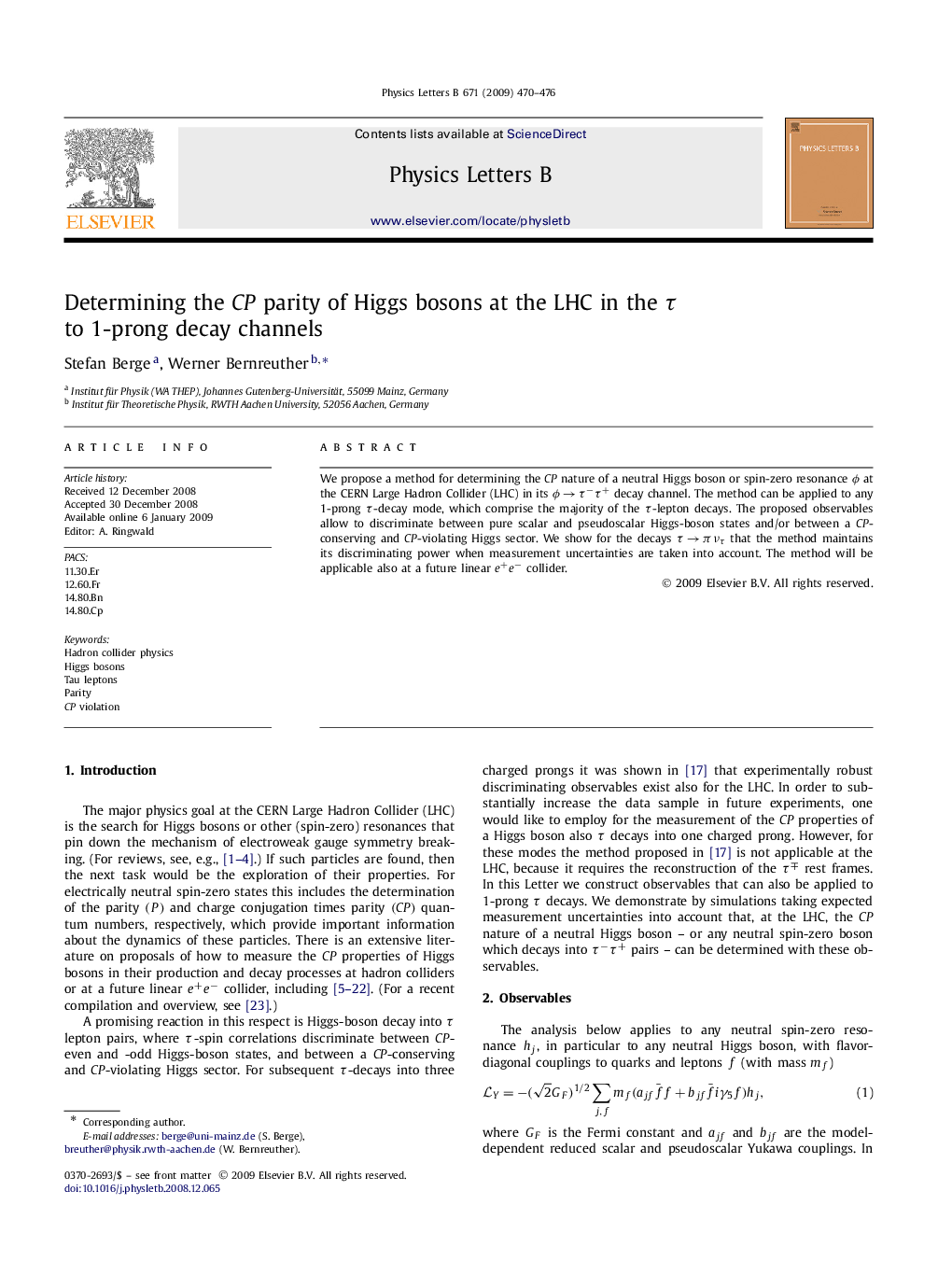 Determining the CP parity of Higgs bosons at the LHC in the τ to 1-prong decay channels