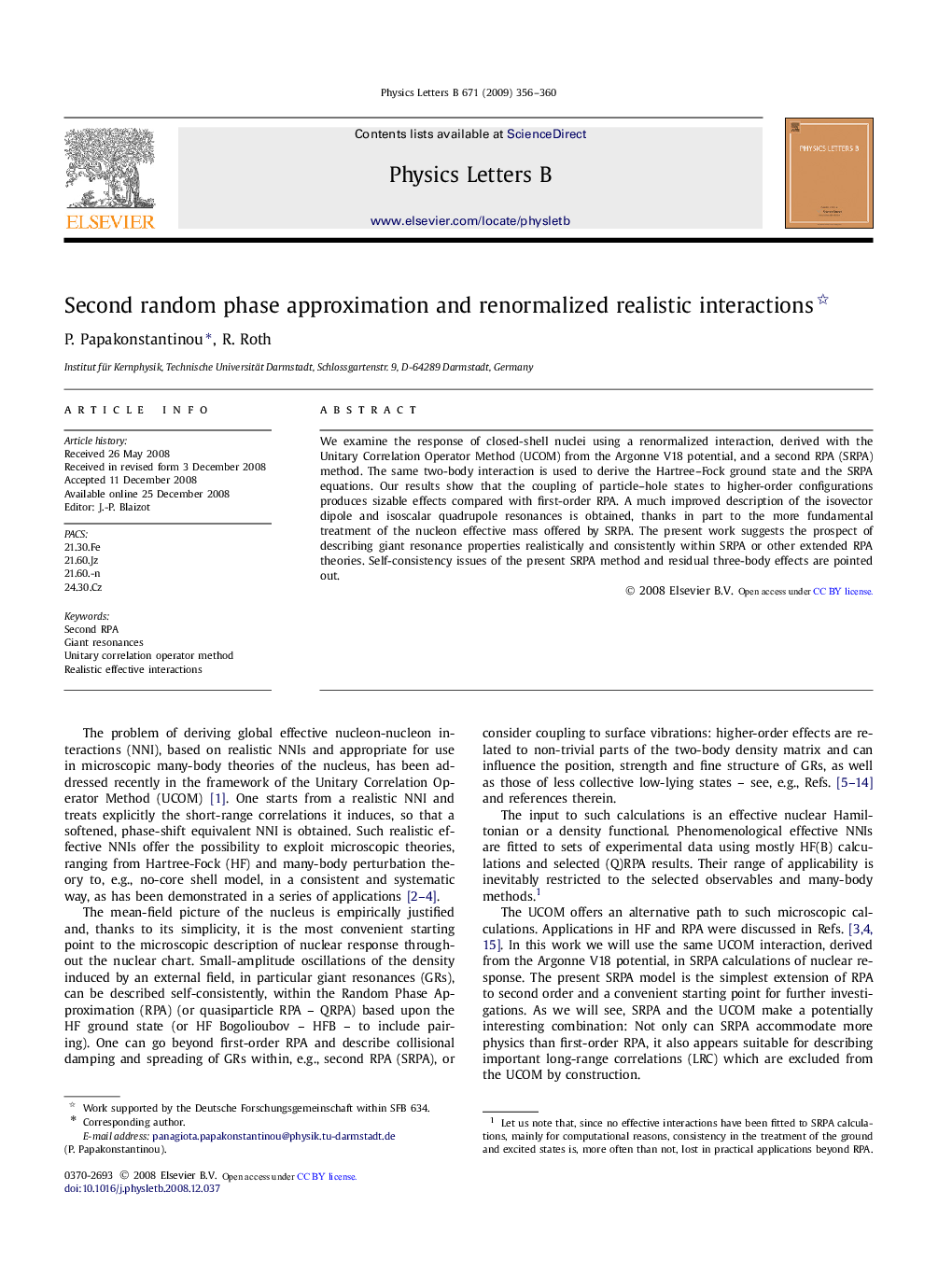 Second random phase approximation and renormalized realistic interactions 