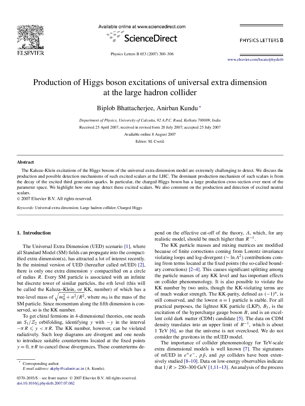 Production of Higgs boson excitations of universal extra dimension at the large hadron collider