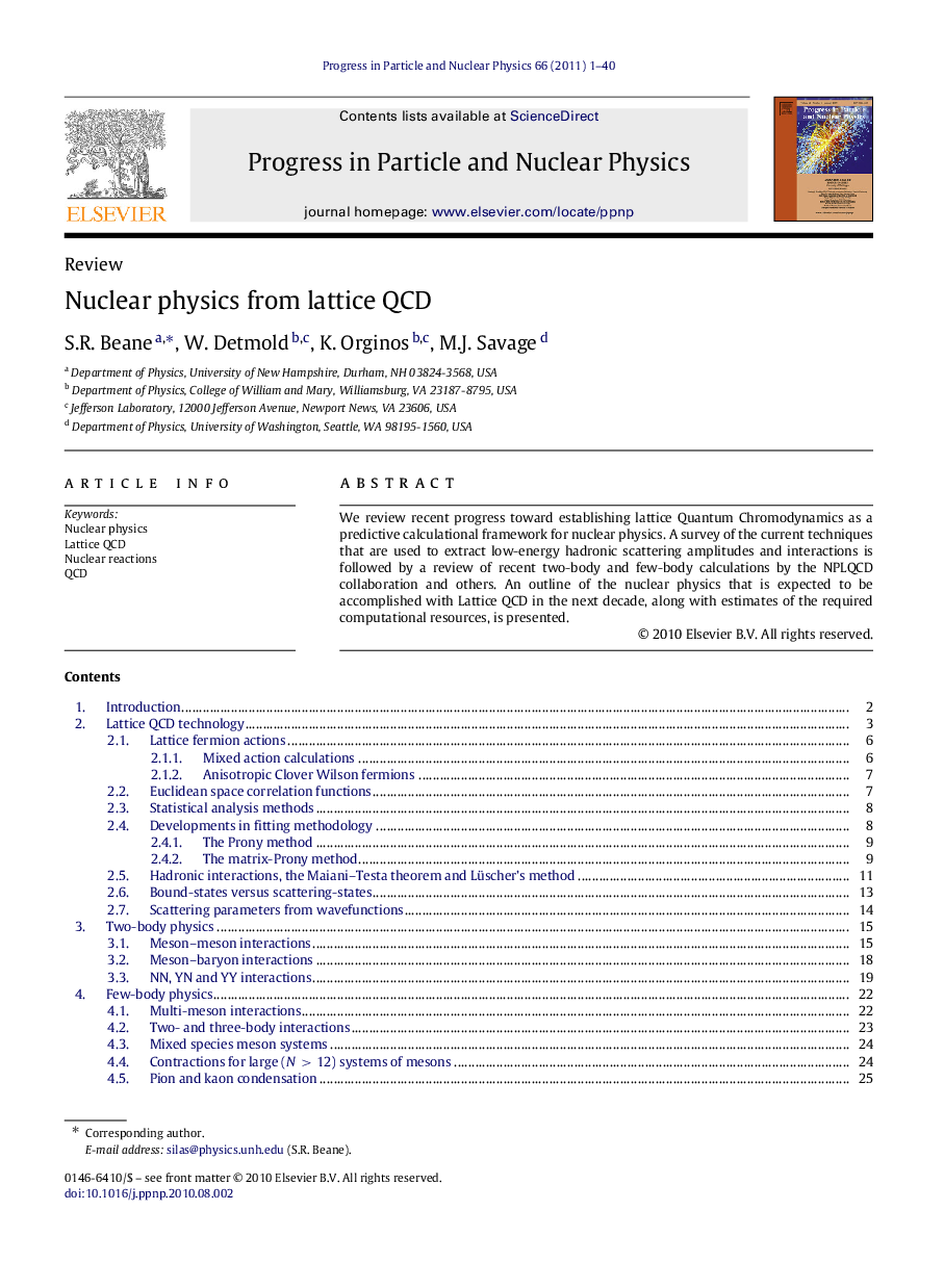 Nuclear physics from lattice QCD