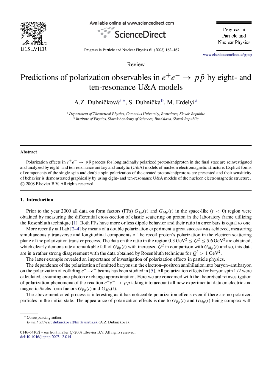 Predictions of polarization observables in e+e−→pp̄ by eight- and ten-resonance U&A models