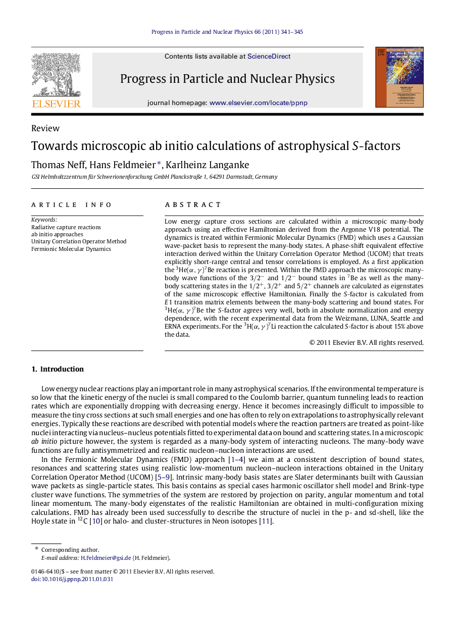 Towards microscopic ab initio calculations of astrophysical SS-factors