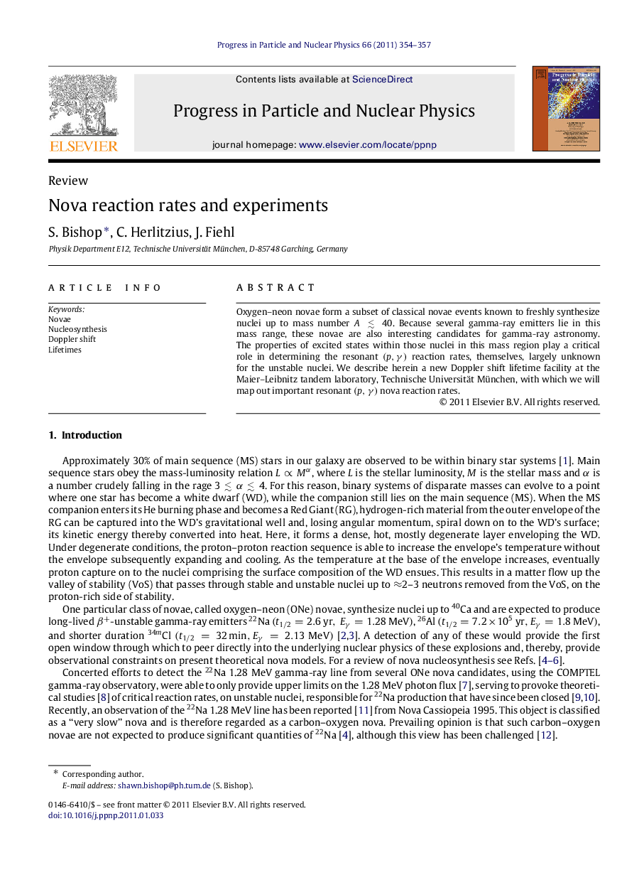 Nova reaction rates and experiments