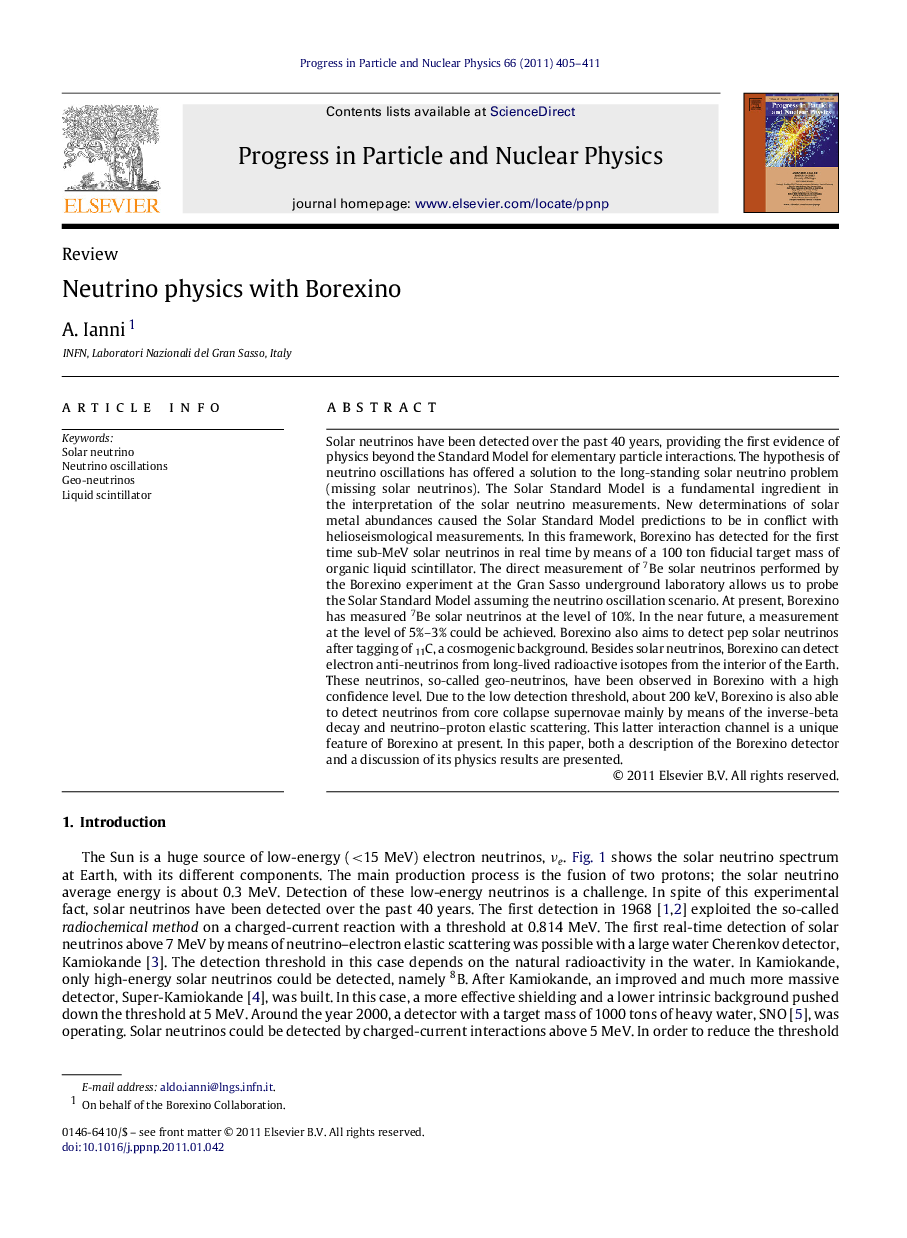 Neutrino physics with Borexino