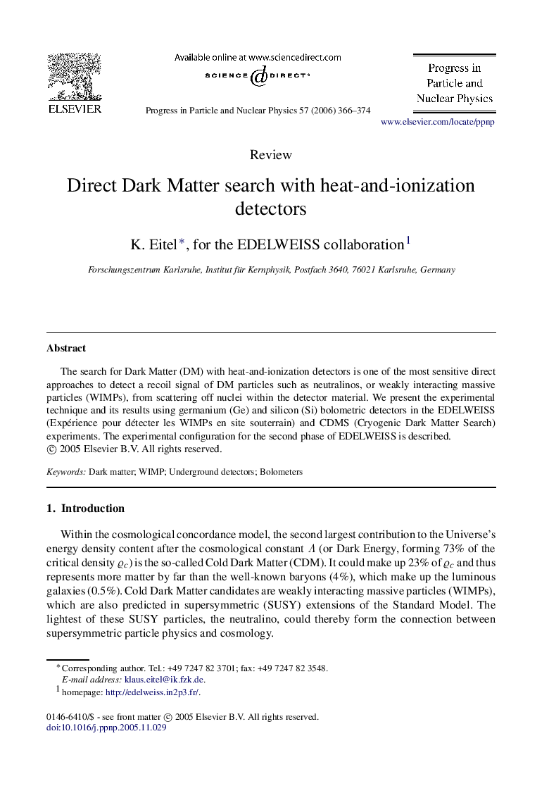 Direct Dark Matter search with heat-and-ionization detectors