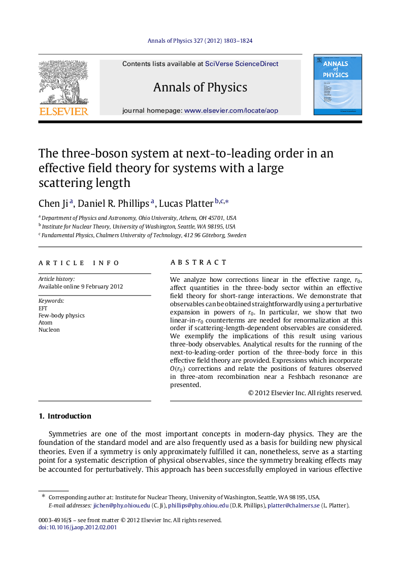 The three-boson system at next-to-leading order in an effective field theory for systems with a large scattering length