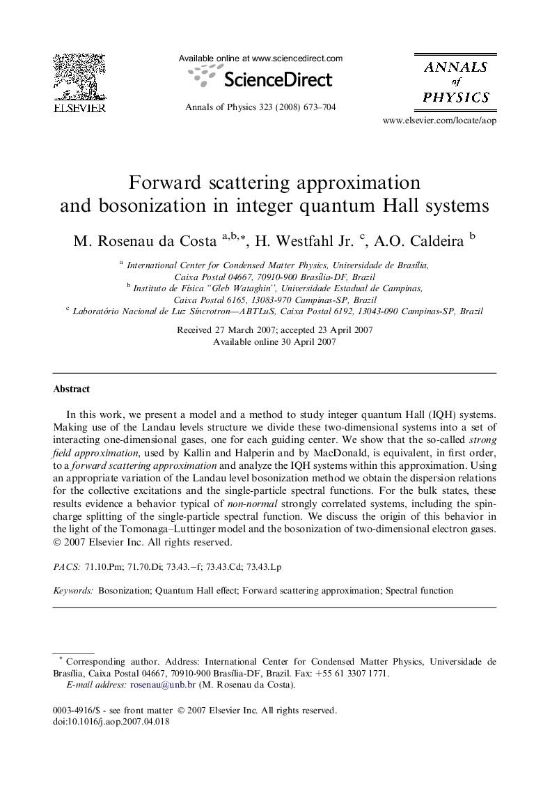 Forward scattering approximation and bosonization in integer quantum Hall systems