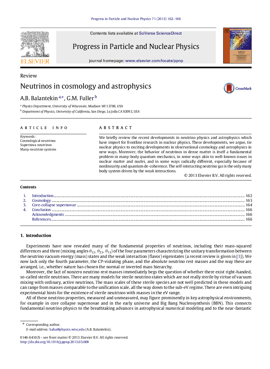 Neutrinos in cosmology and astrophysics