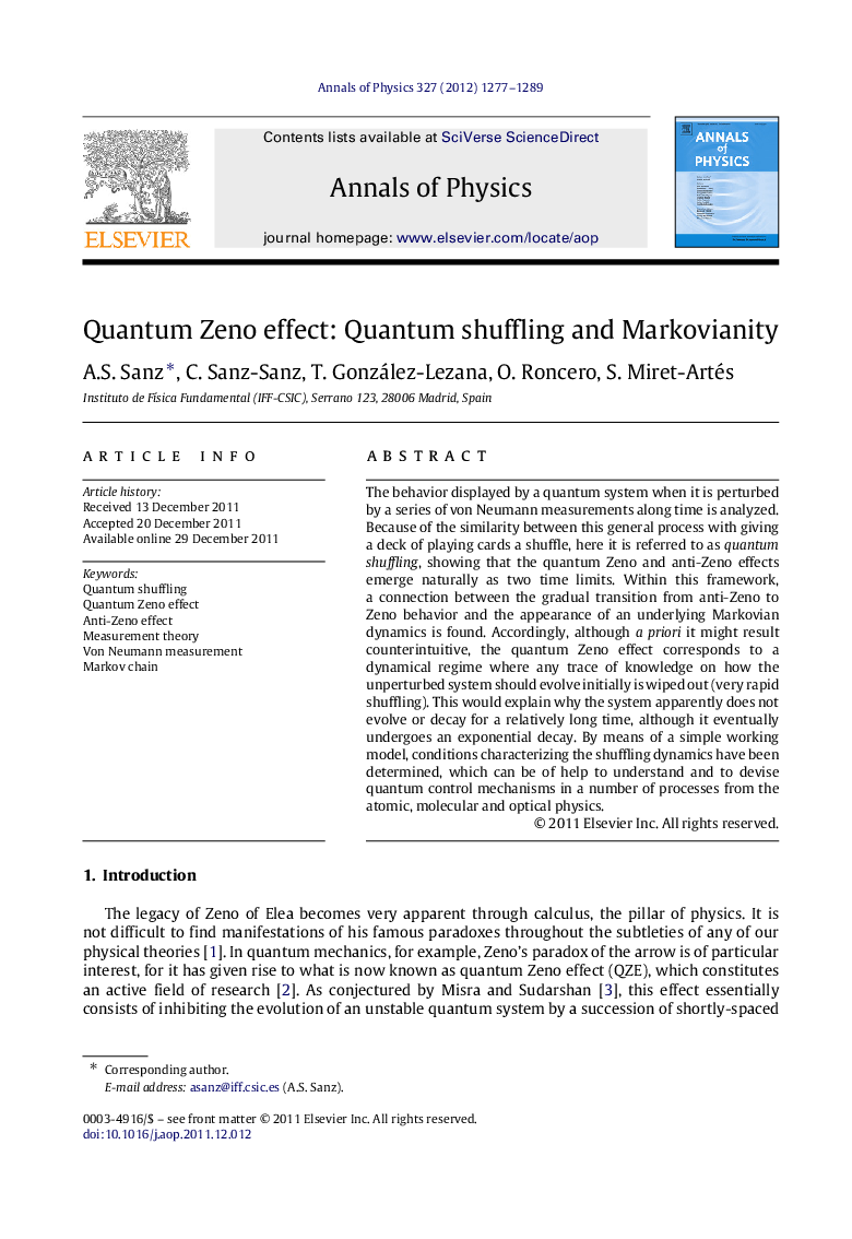 Quantum Zeno effect: Quantum shuffling and Markovianity