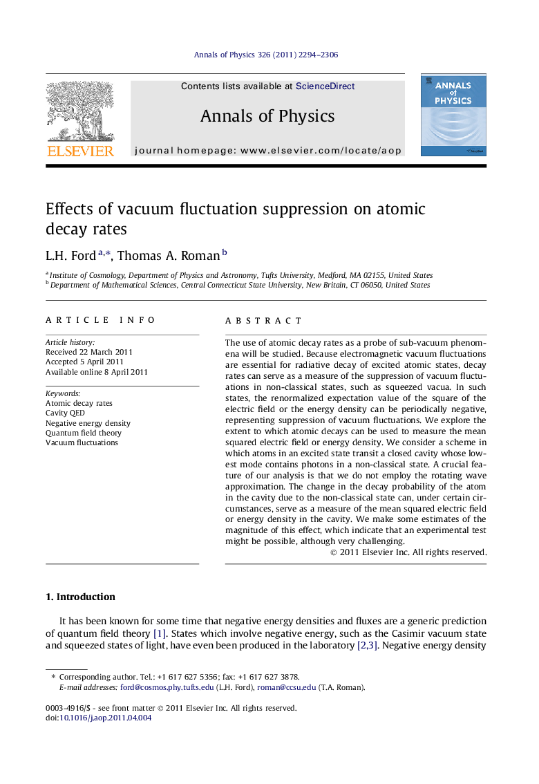 Effects of vacuum fluctuation suppression on atomic decay rates