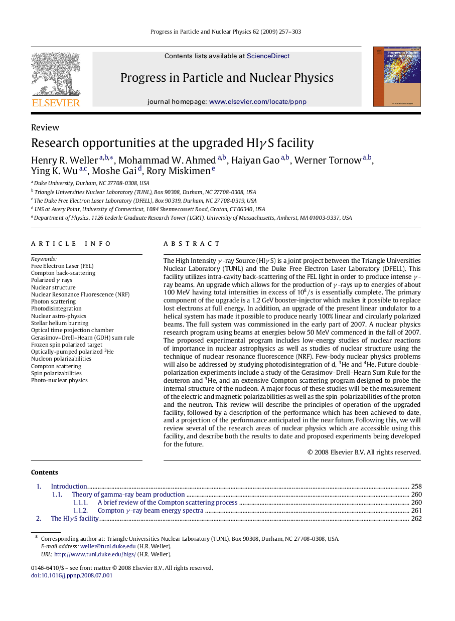 Research opportunities at the upgraded HIÎ³S facility