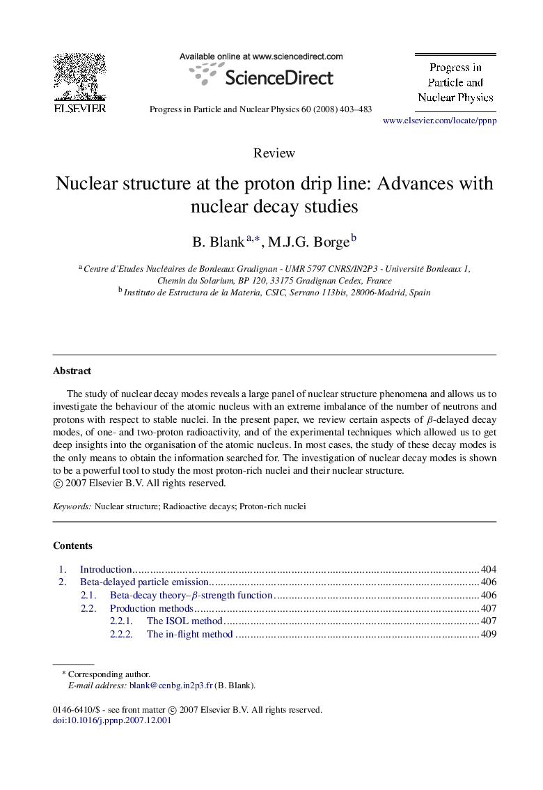 Nuclear structure at the proton drip line: Advances with nuclear decay studies